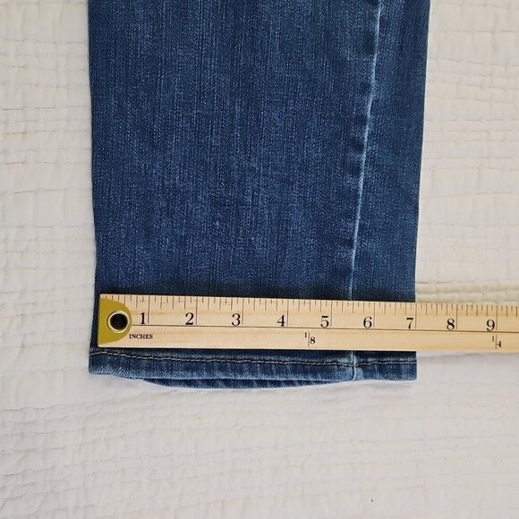 Lee Jeans Women's 12M (W32 L29) Blue Stretch Denim Straight Regular Fit EUC LN - Picture 8 of 16
